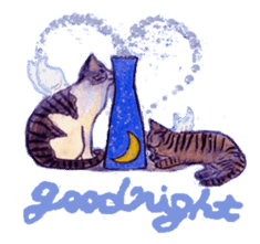 Catstamps-Shall we go with feeling cats? sticker #222963