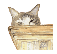 Catstamps-Shall we go with feeling cats? sticker #222969