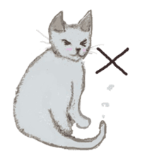 Catstamps-Shall we go with feeling cats? sticker #222972