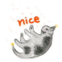 Catstamps-Shall we go with feeling cats? sticker #222974