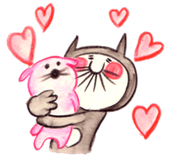 black cat " KUN KUN" / by Ricco. sticker #223338