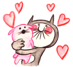 black cat " KUN KUN" / by Ricco. sticker #223338