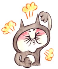 black cat " KUN KUN" / by Ricco. sticker #223340