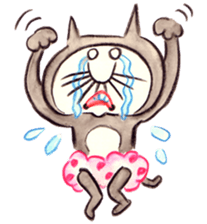 black cat " KUN KUN" / by Ricco. sticker #223341