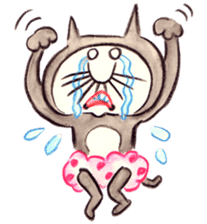 black cat " KUN KUN" / by Ricco. sticker #223341