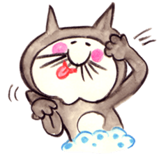 black cat " KUN KUN" / by Ricco. sticker #223343