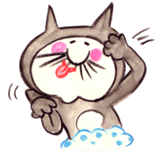 black cat " KUN KUN" / by Ricco. sticker #223343