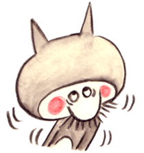 black cat " KUN KUN" / by Ricco. sticker #223344