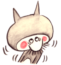 black cat " KUN KUN" / by Ricco. sticker #223344