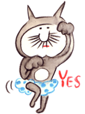 black cat " KUN KUN" / by Ricco. sticker #223345