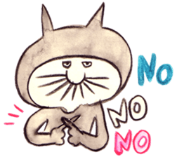 black cat " KUN KUN" / by Ricco. sticker #223346