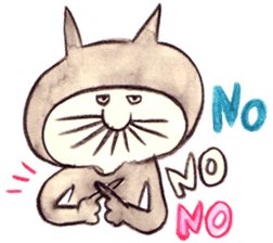 black cat " KUN KUN" / by Ricco. sticker #223346