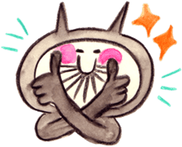 black cat " KUN KUN" / by Ricco. sticker #223348