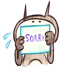 black cat " KUN KUN" / by Ricco. sticker #223351