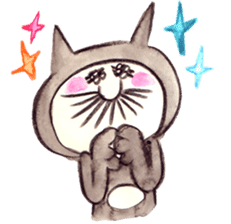 black cat " KUN KUN" / by Ricco. sticker #223352