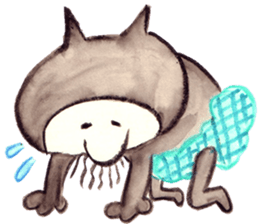 black cat " KUN KUN" / by Ricco. sticker #223354