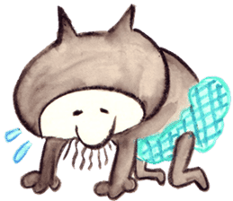 black cat " KUN KUN" / by Ricco. sticker #223354