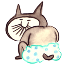 black cat " KUN KUN" / by Ricco. sticker #223356