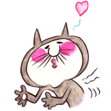 black cat " KUN KUN" / by Ricco. sticker #223358