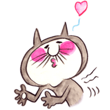 black cat " KUN KUN" / by Ricco. sticker #223358