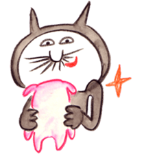 black cat " KUN KUN" / by Ricco. sticker #223359