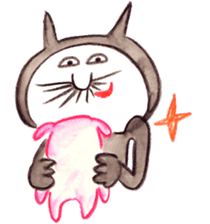 black cat " KUN KUN" / by Ricco. sticker #223359