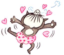 black cat " KUN KUN" / by Ricco. sticker #223360