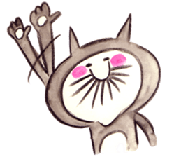 black cat " KUN KUN" / by Ricco. sticker #223361