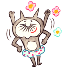 black cat " KUN KUN" / by Ricco. sticker #223364