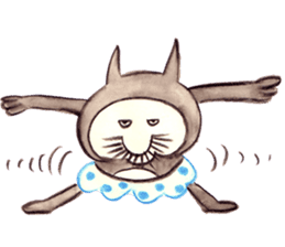 black cat " KUN KUN" / by Ricco. sticker #223368