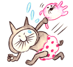 black cat " KUN KUN" / by Ricco. sticker #223372