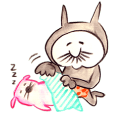 black cat " KUN KUN" / by Ricco. sticker #223376