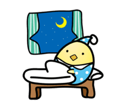 Group behavior chicken Piyo sticker #223989