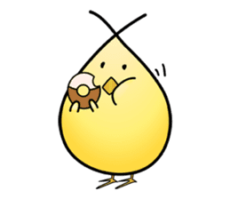 Group behavior chicken Piyo sticker #223999