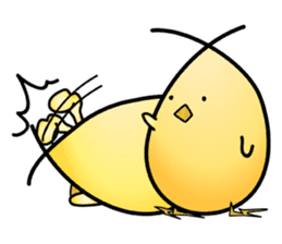 Group behavior chicken Piyo sticker #224003