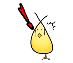 Group behavior chicken Piyo sticker #224009