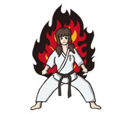 Kyokushin Karate -White- sticker #224300