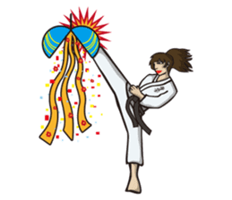 Kyokushin Karate -White- sticker #224310