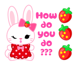 Strawberry&Rabbit sticker #224505