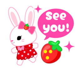 Strawberry&Rabbit sticker #224511