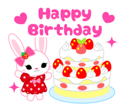 Strawberry&Rabbit sticker #224536