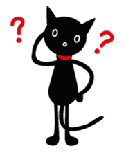 Black cat&Girl sticker #224793