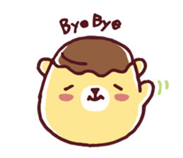 Mr. bear custard pudding sticker #225403