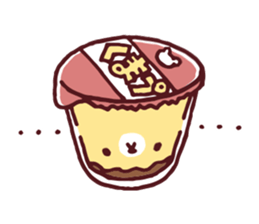 Mr. bear custard pudding sticker #225406