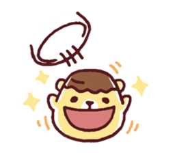Mr. bear custard pudding sticker #225407