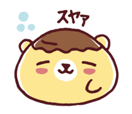 Mr. bear custard pudding sticker #225408