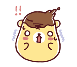 Mr. bear custard pudding sticker #225411