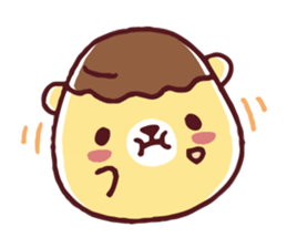 Mr. bear custard pudding sticker #225412