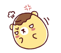 Mr. bear custard pudding sticker #225413