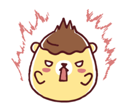 Mr. bear custard pudding sticker #225414